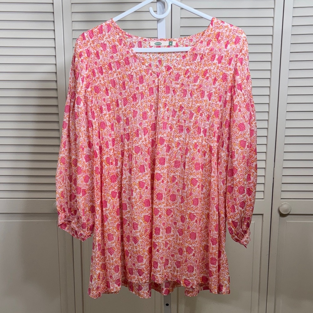 Dolma Floral Pink Blouse Lightweight Medium